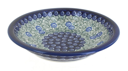 Polish Pottery Seaside Swirl Soup Plate
