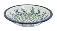Polish Pottery Porcelain Vine Soup Plate