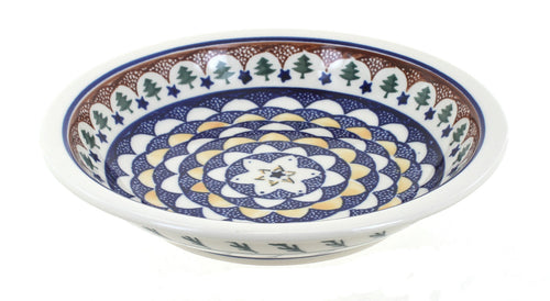 Polish Pottery Evergreen Soup Plate
