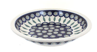 Polish Pottery Peacock Soup Plate