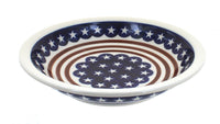 Polish Pottery Stars & Stripes Soup Plate