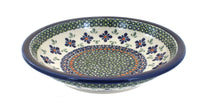 Polish Pottery Mosaic Flower Soup Plate