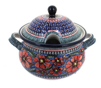 Polish Pottery Jungle Flower Soup Tureen