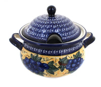 Polish Pottery Grapes Soup Tureen