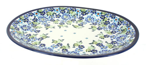Polish Pottery Vintage Violet Large Serving Platter