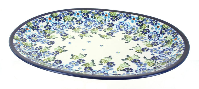 Polish Pottery Vintage Violet Large Serving Platter