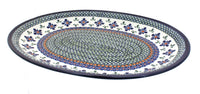 Polish Pottery Mosaic Flower Large Serving Platter