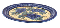 Polish Pottery Grapes Large Serving Platter