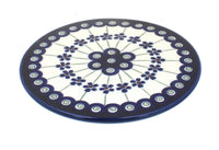 Polish Pottery Flowering Peacock Trivet