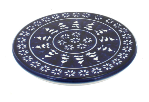 Polish Pottery Winter Nights Trivet