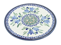 Polish Pottery Blue Tulip Trivet
