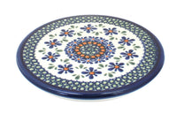 Polish Pottery Mosaic Flower Trivet