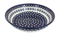 Polish Pottery Flowering Peacock Large Salad Bowl