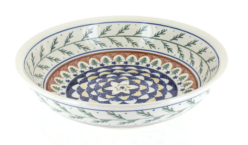 Polish Pottery Evergreen Large Salad Bowl