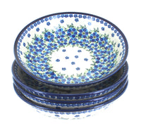 Polish Pottery Kalina 4 Piece Large Salad Bowl Set