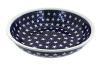 Polish Pottery Stars & Stripes Large Salad Bowl