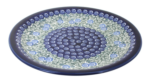 Polish Pottery Seaside Swirl Dinner Plate