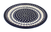 Polish Pottery Flowering Peacock Dinner Plate
