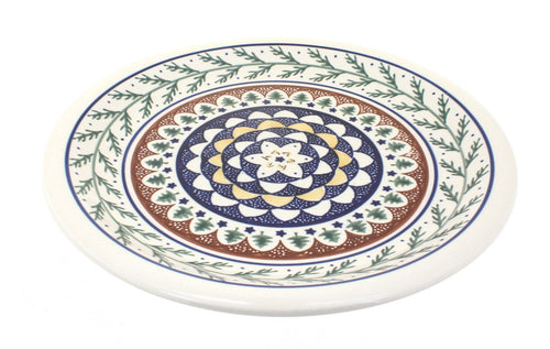 Polish Pottery Evergreen Dinner Plate