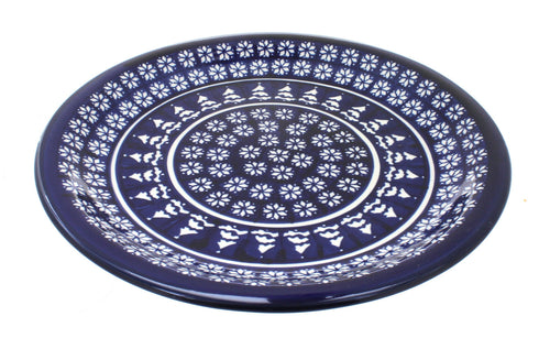 Polish Pottery Winter Nights Dinner Plate