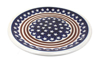 Polish Pottery Stars & Stripes Dinner Plate
