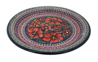 Polish Pottery Jungle Flower Dinner Plate