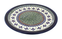 Polish Pottery Mosaic Flower Dinner Plate