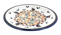 Polish Pottery Haunted House Dinner Plate