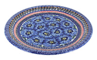 Polish Pottery Blue Art Dinner Plate