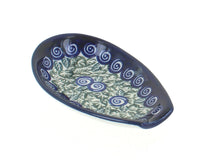 Polish Pottery Seaside Swirl Small Spoon Rest