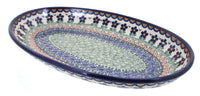 Polish Pottery Aztec Flower Oval Platter