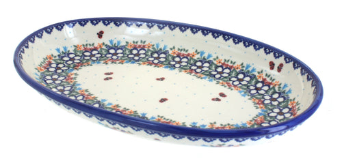 Polish Pottery Scarlett Oval Platter