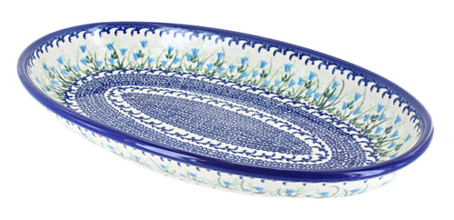 Polish Pottery Misty Oval Platter
