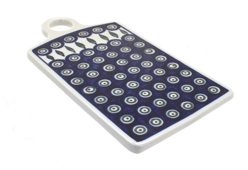 Polish Pottery Peacock Cutting Board