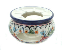 Polish Pottery Floral Butterfly Teapot Warmer