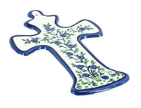 Polish Pottery Porcelain Vine Cross