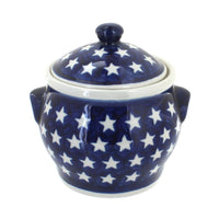 Polish Pottery Stars Small Canister