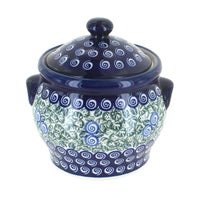 Polish Pottery Seaside Swirl Medium Canister
