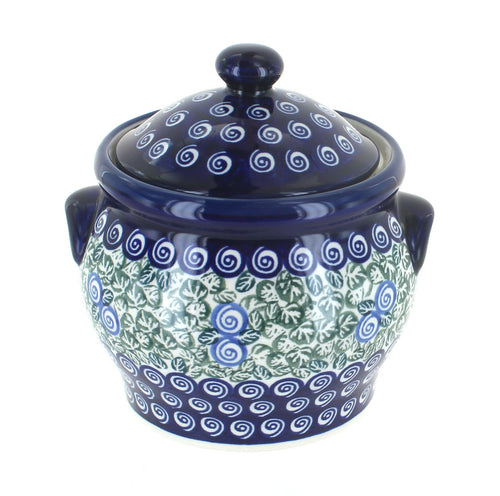 Polish Pottery Seaside Swirl Medium Canister
