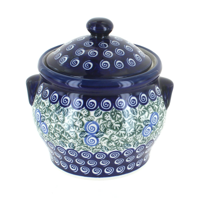 Polish Pottery Seaside Swirl Medium Canister