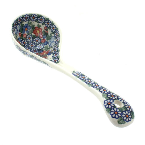 Polish Pottery Garden Butterfly Soup Ladle