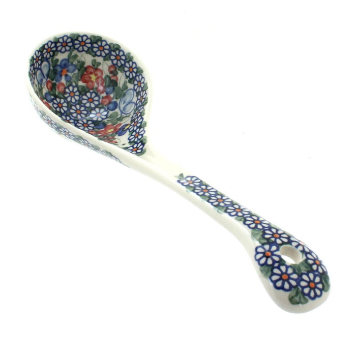 Polish Pottery Garden Butterfly Soup Ladle