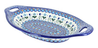 Polish Pottery Savannah Bread Tray with Handles