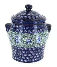 Polish Pottery Seaside Swirl Large Canister