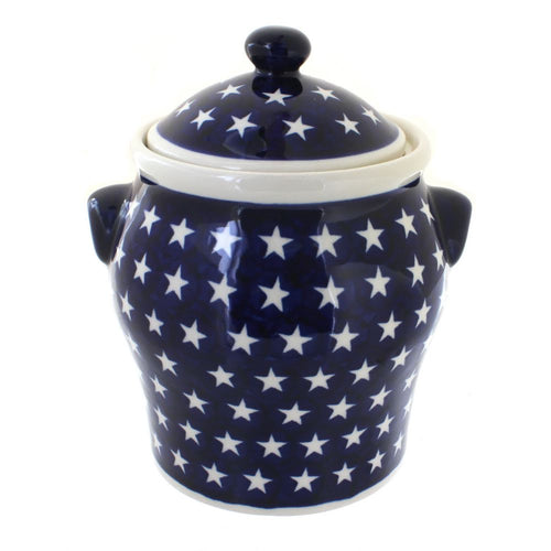 Polish Pottery Stars Large Canister