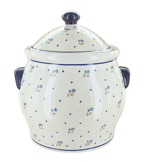 Polish Pottery Country Meadow Cookie Jar