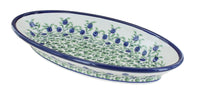 Polish Pottery Porcelain Vine Small Oval Platter
