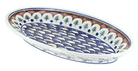 Polish Pottery Evergreen Small Oval Platter