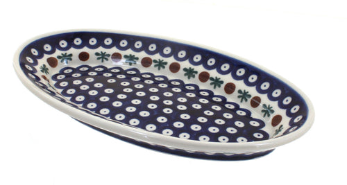 Polish Pottery Nature Small Oval Platter