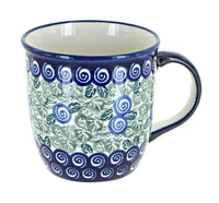 Polish Pottery Seaside Swirl Plain Coffee Mug